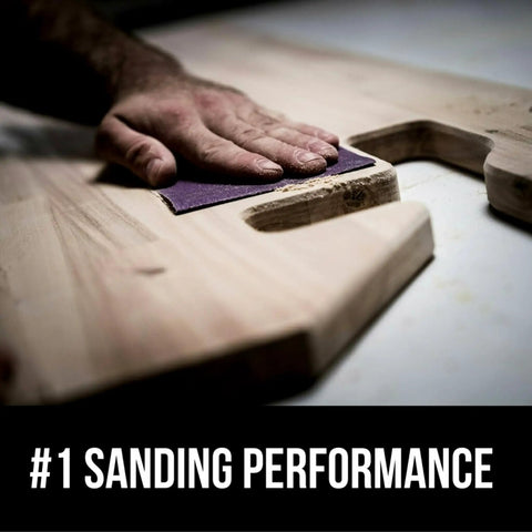 Pro Grade 100 Grit Sandpaper Pack, 20 Sheets, 9 By 11 Inches, No Slip Grip Backing for sanding wood.