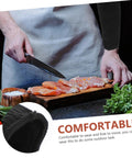 2 Pack Cut Resistant Arm Sleeves Hella Tough Pe Guard used in kitchen for cutting chicken, showcasing ergonomic and lightweight design.