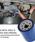 Mechanic installing Top-Notch Aftermarket Oil Filter Replacement 5-Pack for Honda Accord CR-V Civic Odyssey Pilot 1983 to 2022 Models