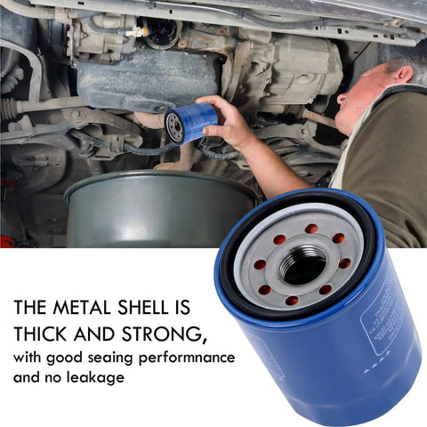 Mechanic installing Top-Notch Aftermarket Oil Filter Replacement 5-Pack for Honda Accord CR-V Civic Odyssey Pilot 1983 to 2022 Models