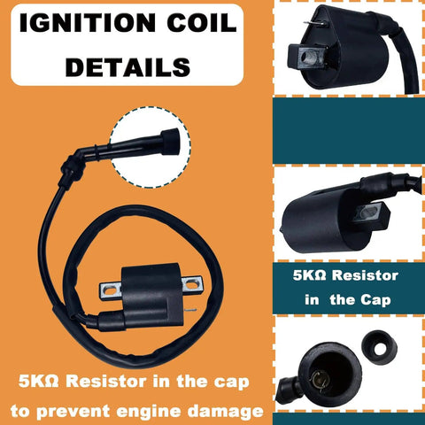 Must Have All In One Ignition Coil CDI Box And Spark Plug Set For ATV Yamaha Big Bear 350 1996 1999 Replacement Parts Includes Coil CDI Unit And Spark Plug For Wolverine 350 Timberwolf 350 Kodiak 400 UTV Models
