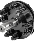 Rugged 1 3/8 Inch PTO Slip Clutch For Farm Tractors, adjustable carburized steel coupling with bolt springs for power takeoff.