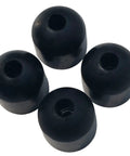 Top Shelf 4 Pack Rubber Screw On Door Bumpers For Sheds Cabinets And Sliding Doors Kickass Durable Soft Plush Stops With Built In Metal Washers Smooth 1 Inch Fit, black rubber bumpers