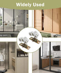 Collage showing 2 Pack Three Quarter Inch Pocket Door Rollers Replacement Wheels With Top Hanger in various room settings.