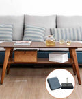 20 Pack 1 Inch Nail On Chair Sliders Square PTFE Gliders For Furniture Feet protecting wood floor under coffee table.