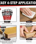 Top Grade Contact Cement Adhesive 4.16 Oz With Brush For Leather Wood Rubbers And Couch Fixes Quick Cure Super Sticky Formula steps for application.