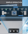 Control panel of Heavy Duty Ice Maker Machine 110 Lbs Per Day Freestanding Commercial Ice Maker With Dual Water Inlets