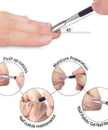 Must Have Pro Cuticle Trimmer With Pusher And Nipper Stainless Steel Manicure Pedicure Tool shown removing cuticles