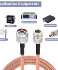 N Type Female To N Type Male RG400 Coax Cable Jumper Pro Grade 3Ft 50 Ohm Low Loss RF Cable with application equipment icons