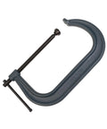 C-Clamp 10-1/8 In Opening, 5-7/8 In Throat, Beefy 8000 Lbs Clamp Force, Model 410, drop-forged frame, black oxide finish