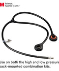 Dual Airline Back Mounted Breathing Tube For Supplied Air Respirator System SA 2600 37001 AAD Industrial Use Only Compatible With High And Low Pressure Back Mounted Kits, black tubing with connectors