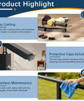 Straight Up Premium Stainless Steel Black Handrail For Modern Deck Cable Railing System installation tools and maintenance features