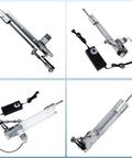 DIY Reciprocating Linear Actuator 24V With Adjustable Telescopic Stroke And Speed Controller For Maker Projects, side view