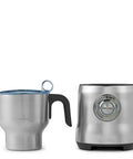 Milk Café Frother With Induction Heating Delivers Rich Creamy Foam For Lattes And Cappuccinos, Brushed Stainless Steel Model BMF600XL