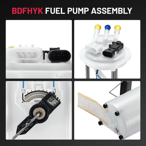 Heavy Duty Replacement Fuel Pump Assembly For Chevy Camaro And Pontiac Firebird V6 3.8L 1999 To 2002 showing connectors and intake components.