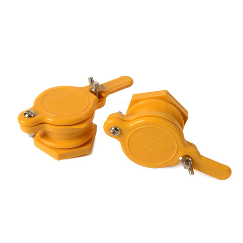 2 Pack Honey Gate Valve For 5 Gallon Buckets Durable Nylon Tap For Extractor Food Grade Honey Harvesting Valve With Stainless Wing Nuts Easy Use