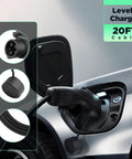 Portable Level 1 EV Charger With 20ft Cable For 110V Outlets On The Go Home Charging Station SAE J1772 NEMA 5 15P