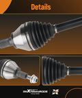 Ram 1500 Front Left Or Right CV Axle Shaft For 4WD Models From 2012 To 2022 And 1500 Classic 2019 To 2020 Replacement Drive Axle Part Built For Heavy Duty Durability And Smooth Power Transfer So Your Ride Keeps Rolling, close-up detail