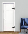 Two Pack 2 Inch T Shape Rustproof Iron Light Duty Shed Hinge Strap Door Hinge For Cabinets Closets Gates And Furniture Durable Steel Hardware Includes 2 Hinges Easy Mounting installed on white interior door