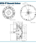 Diagram of HST32-IV Harmonic Drive Reducer highlighting torque and precision control for CNC and robotics.
