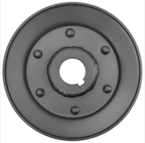 Universal Drive Pulley For John Deere LX172 LX173 LX277 Lawn Tractor Replacement Part Fits AM131686 top view showing steel design.