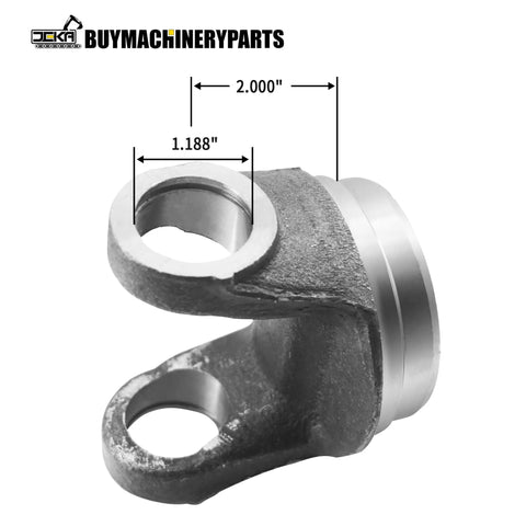 Heavy Duty Driveshaft Tube Yoke Replacement For 1350 Series U Joint with 2.000 inch outside diameter and 1.188 inch hole size