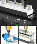 Pro Network Tool Kit For Cat6 Cat5e Cat5 With Pass Through RJ45 Crimp Tool Wire Tracker 110 88 Punchdown Tool Cat6 Pass