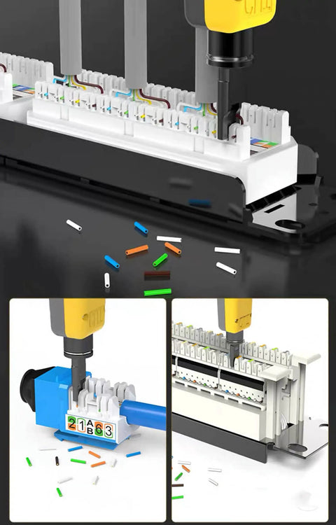 Pro Network Tool Kit For Cat6 Cat5e Cat5 With Pass Through RJ45 Crimp Tool Wire Tracker 110 88 Punchdown Tool Cat6 Pass
