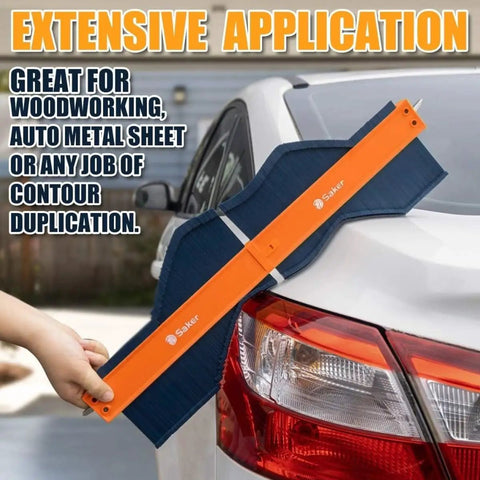 Profile Gauge Adjustable Lock For Irregular Shapes Duplicator, Irregular Welding And Woodworking Tracing Tool, Perfect For DIY Handyman, Construction, Car Body Fitting, Tiles, Laminate, Carpet, Molding on car taillight contour