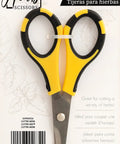 Cutter Bee Precision Craft Scissors With Micro Tip For Small Details in packaging with yellow and black ergonomic handles.
