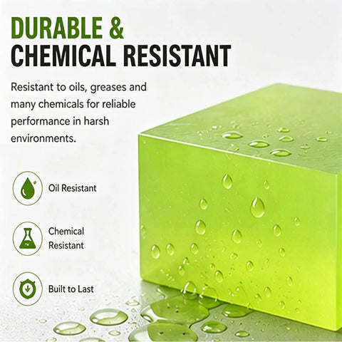 4 Piece 10mm Solid Polyurethane Block Set For CNC Machining And Industrial Engineering Heavy Duty Urethane Square Blocks with water droplets