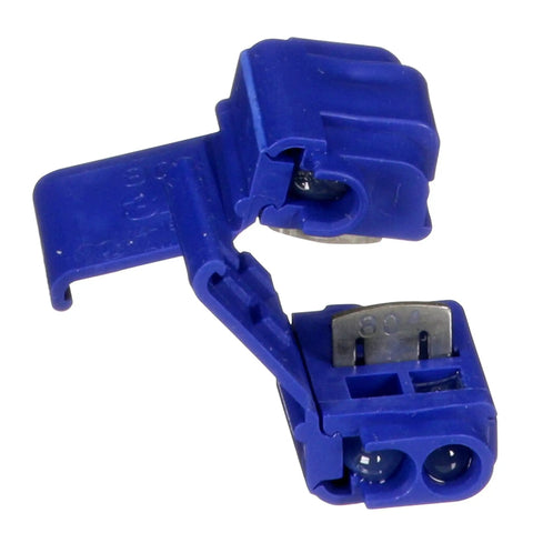 Self Stripping Moisture Resistant Electrical Insulation Displacement Connector 804 Bulk Blue for 18 to 16 AWG open view