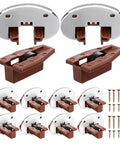 10 Sets Kitchen Drawer Repair Kit with roller slides, plastic and metal guides, brown components, and screws shown.
