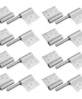 8 Pack Lift Off Flag Detachable Door Hinges Aluminum Alloy With Countersunk Holes for Cabinets, Kitchen Cupboards, Max Load 110 Lb