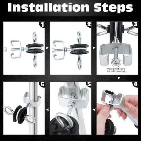 Installation steps for Six Pack Electric Fence Gate Handles and T Post Anchors with double hook and two rings insulators.