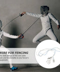 Fencing Foil Body Cord Wire For Stable Conductivity And Impact Resistant Mask Safety Built Tough Body Cord For Foil Fencing Equipment Reliable Connection And Enhanced Protection