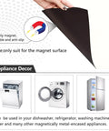 Ivory Magnetic Cover For Dishwasher And Refrigerator Door Front Ultra Strong PVC Coated Magnetic Sheet on appliances