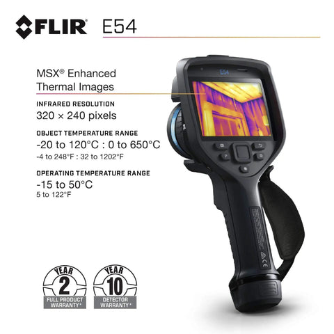 Pro Grade Thermal Imaging Camera With 24 Degree Lens, 320 By 240 Infrared Resolution, MSX Visual Enhancements, display on screen