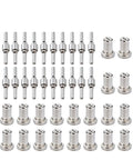Premium 40-Piece Pt31 Plasma Cutter Consumables Kit Includes Long Life Electrodes Tips And Nozzles For 40-Amp Machine, showing tips and nozzles.