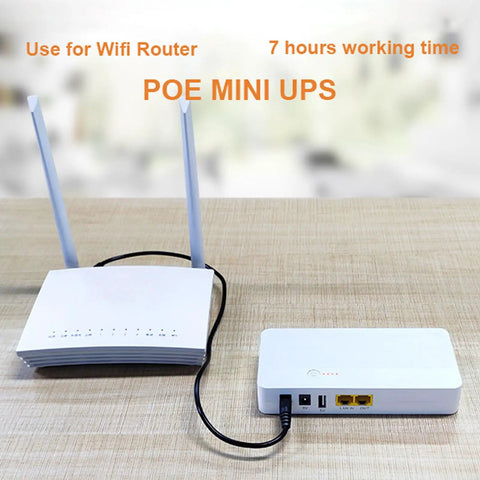 Top Notch Ups Router Modem Backup Battery Stores Six Thousand Mah To Keep Your Home Net Running Smooth During Power Trips with Wifi Router.