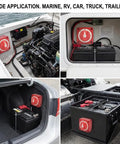 300A 3 Position Battery Switch for Marine and RV Power Disconnect Isolator in various vehicle applications