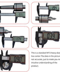 Caliper measurements of MT3 Live Center Long Nose for Lathe Tailstock Medium Duty 60 Degree Point Triple Bearing CNC Tool