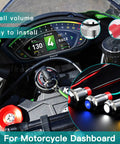Waterproof 6mm LED Indicator Light 12V 24V Prewired Signal Lamp installed on motorcycle dashboard with color options