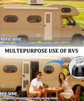 2 Pack Magnetic Door Holder For RV And Camper Must Have Heavy Duty Stainless Steel Door Stopper To Keep Doors Open on a motor home