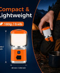 Rechargeable Camping Lantern With 1500 Lumen Brightness 3000mAh Battery 4 Modes And Stepless Dimming IPX4 Waterproof Outdoor Light
