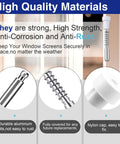 Snag This Hefty 25 Pack Of Tough Window Screen Plunger Latch Pins With Springs White Plastic Caps And Sturdy Aluminum Cores For Reliable Home Repairs Secure Fits And Quick Upgrades That Really Rock showing durable aluminum bolts and nylon caps.