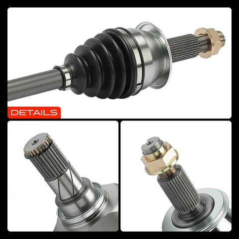 Front CV Axle Shaft Assembly Pair For Nissan Altima 2019 To 2023 FWD 2.5L Easy Install Replacement For Driver And Passenger Sides Left And Right Direct Fit Premium Quality For Easy Bolt On Durable Performance close-up details