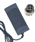 42V Electric Scooter Charger 2A 4 Prong Connector Replacement For 42V Batteries 120W Output with red LED charging indicator