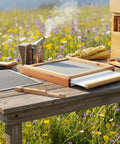 All In One Beehive Parts Kit For 10 Frame Hives With Screened Bottom Board, Entrance Reducer, And Metal Queen Excluder For Easy Beekeeping