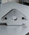 Heavy Duty Magnetic Welding Positioner With Adjustable 45 Degree Angle Holds Up To 75 Kilos secure steel construction tool on gray surface.